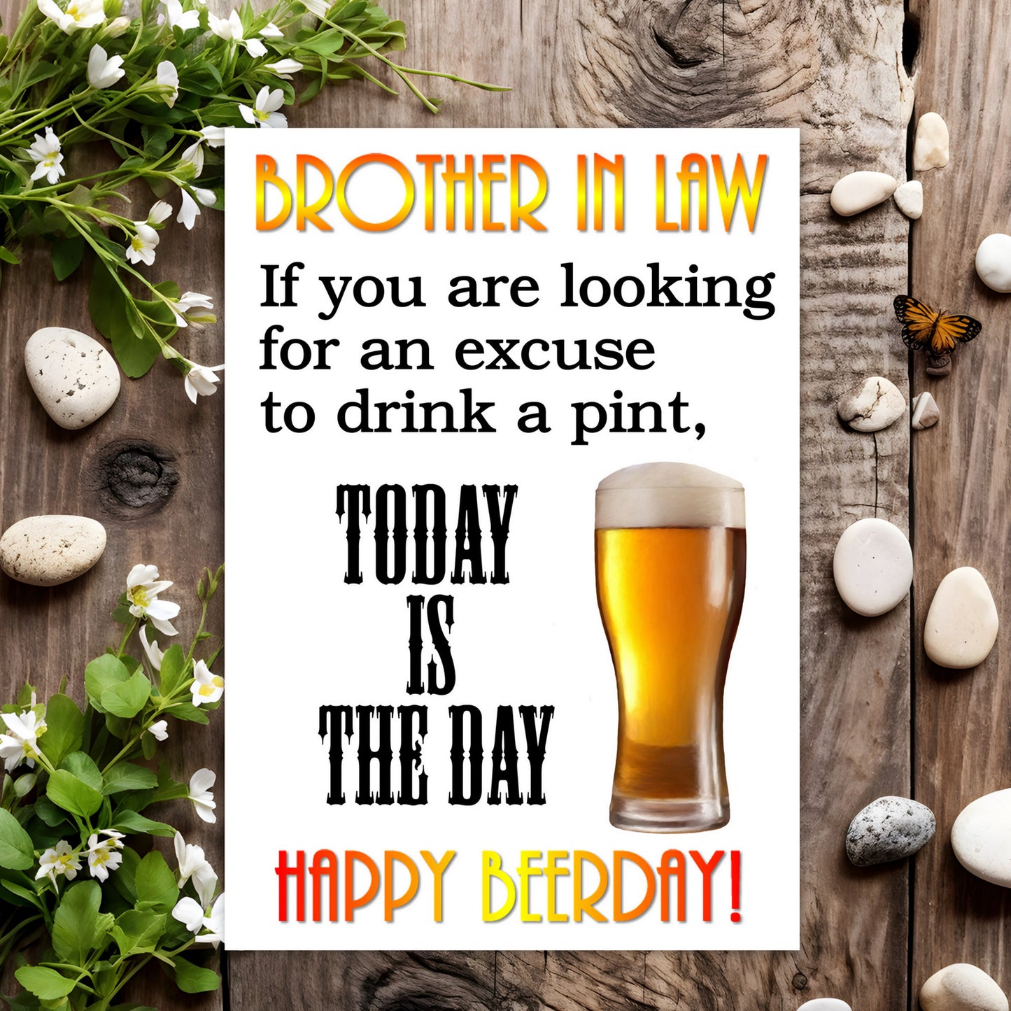 Excuse For A Pint (Brother-in-law)