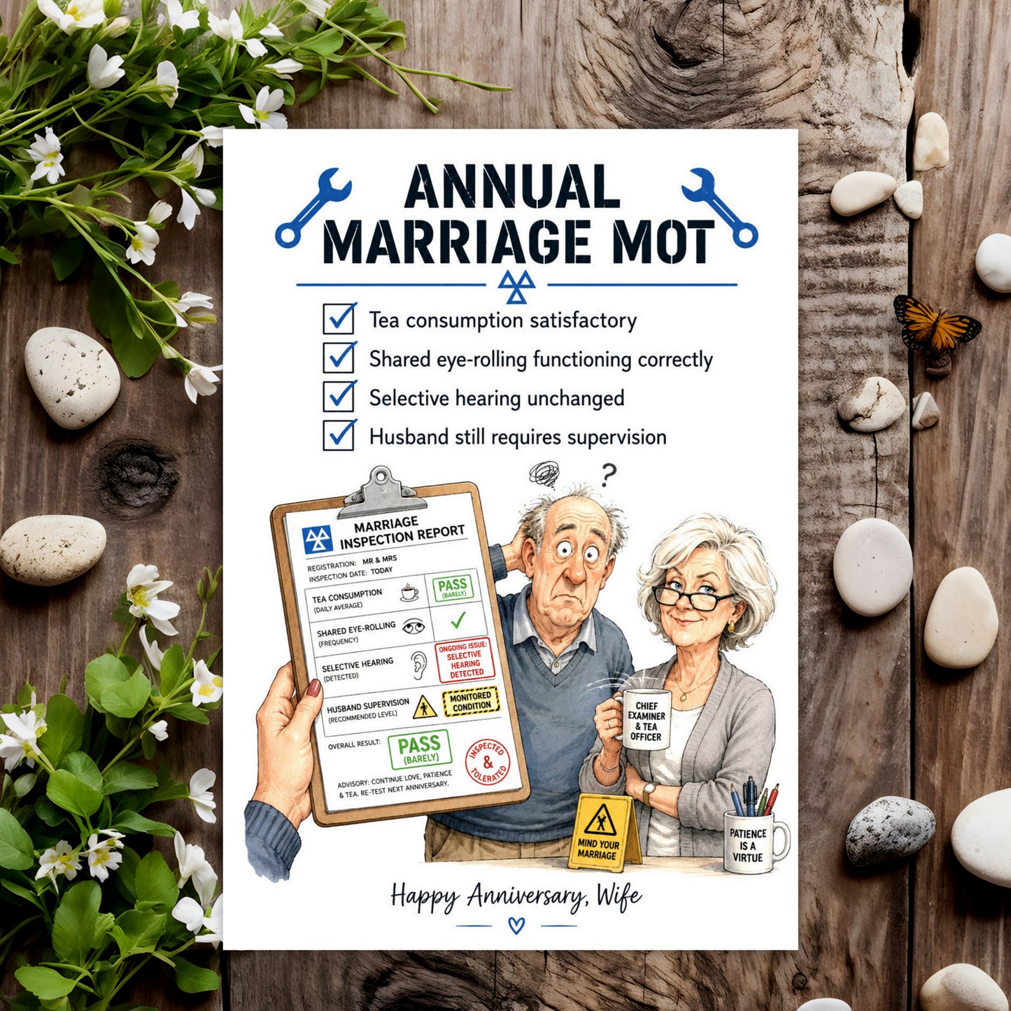 Annual Marriage MOT (Wife Wedding Anniversary)