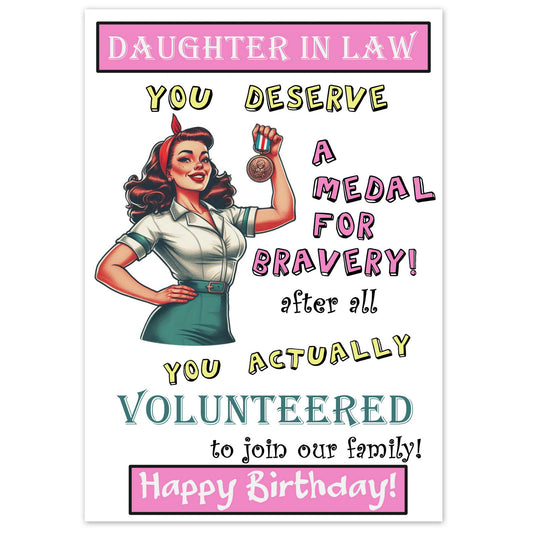 Medal For Bravery (Daughter-in-law Birthday)