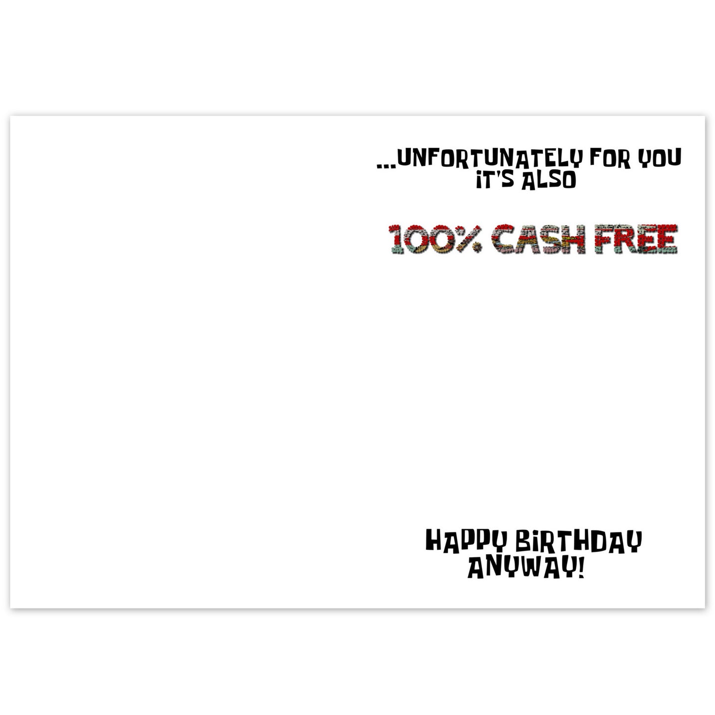 100% Cash Free