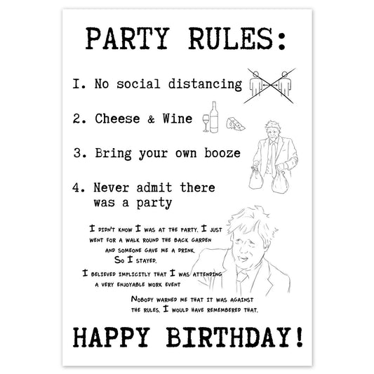 Party Rules (Boris Johnson Partygate)